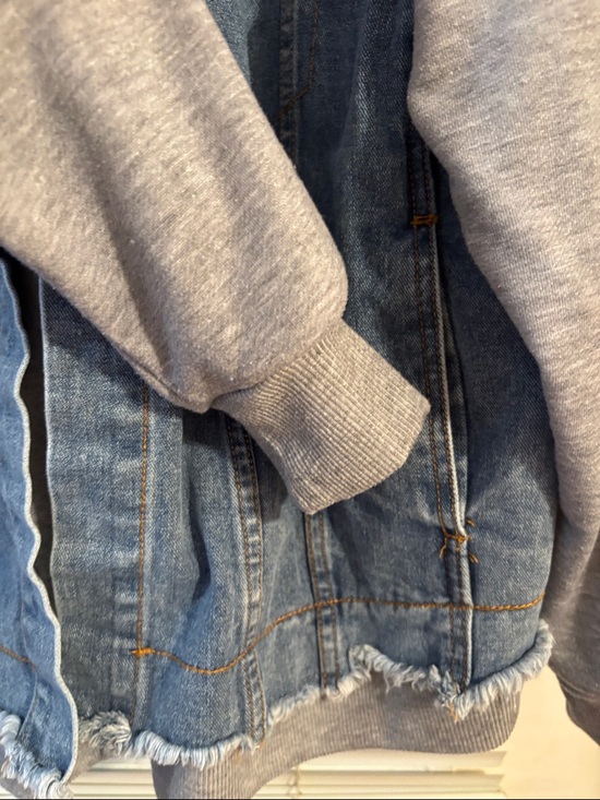 SHEIN Curve 2XL Light Gray Pullover Hoodie - Picture 4 of 6